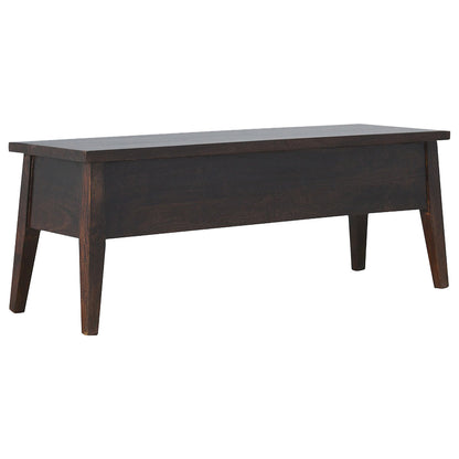 Walnut Hallway Storage Bench - Luxe Home Comforts