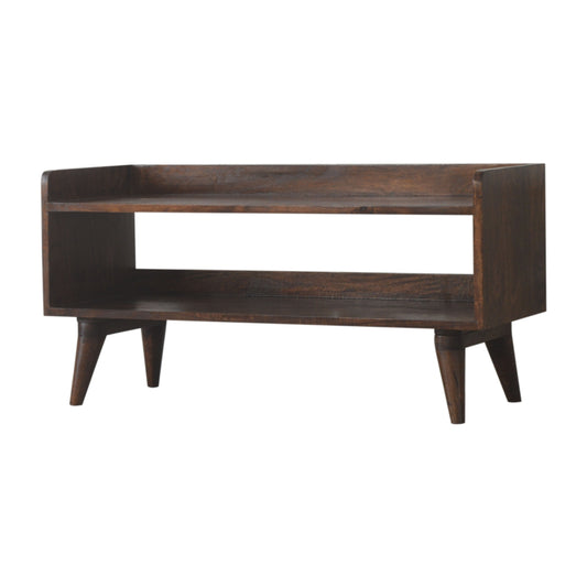 Walnut Nordic Storage Bench - Luxe Home Comforts