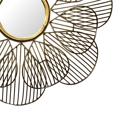 Wired Flower Mirror - Luxe Home Comforts