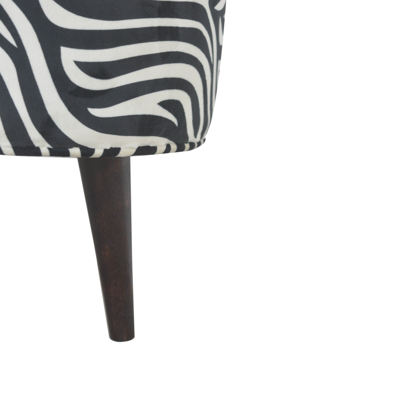 Zebra Nordic Style Footstool - Luxe Home Comforts