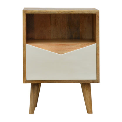 White Envelope Bedside Table