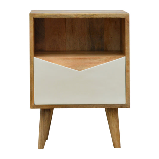 White Envelope Bedside Table